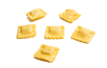 italian ravioli isolated