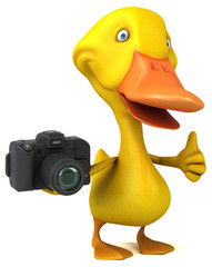 Fun duck - 3D Illustration © Julien Tromeur