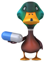 Fun duck - 3D Illustration