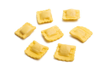 italian ravioli isolated