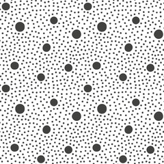 Circular abstract seamless patterns with spots and dots. Background for decoration, wrapping paper, Wallpaper, postcards and greetings. Minimalistic style two colors