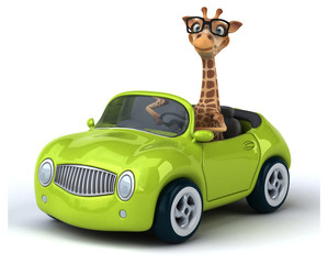 Obraz premium Fun giraffe