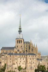 Fototapeta premium Mont-Saint-Michel, island with the famous abbey, Normandy, France