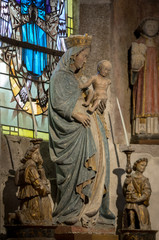  Saint Pierre parish church in Mont Saint Michel, France