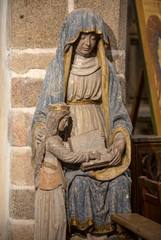  Saint Pierre parish church in Mont Saint Michel, France