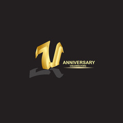 71 Year Anniversary Vector Template Design Illustration