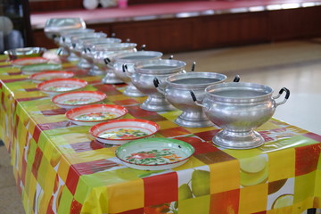 When I offered food for new monks and made merit to them.