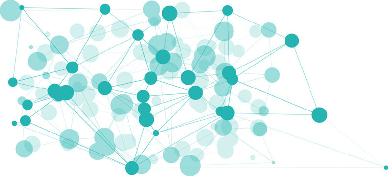 Triangle transformation chemistry connections, graphic innovation concept geometric