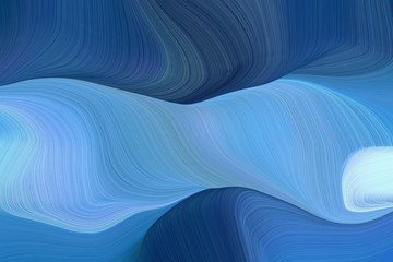 abstract simple with fluid lines canvas design with steel blue, midnight blue and light blue colors. art for sale. good wallpaper or canvas design