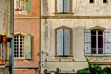 Shuttered windows in Provence