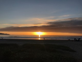 sunset on beach