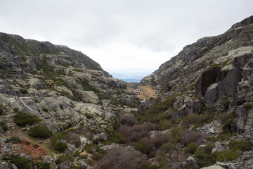 Fototapeta na wymiar mountain nature of serra de estrela in portugal