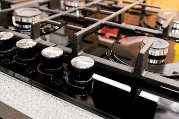 modern control panel of household appliances