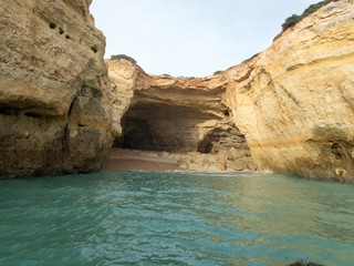 beautiful sea caves of portugal algarve coast
