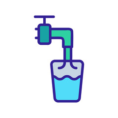 Obraz premium Home sewer icon vector. Thin line sign. Isolated contour symbol illustration