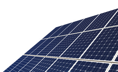 Solar panels isolated