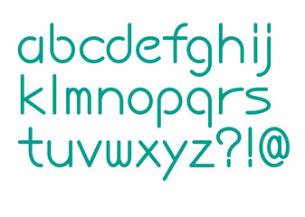 フォント アルファベット小文字
