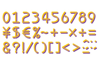 フォント 数字・記号