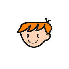 Kid logo children icon happy girl boy kids play joy cute cheerful young happiness cartoon character friends illustration kindergarten smile adorable school vector education drawing baby 