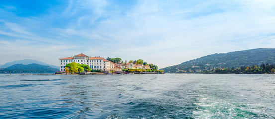 Beautiful panoramic landscape of the Isola Bella, Italy