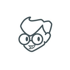 Kid logo children icon happy girl boy kids play joy cute cheerful young happiness cartoon character friends illustration kindergarten smile adorable school vector education drawing baby 