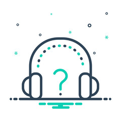 mix icon for why question