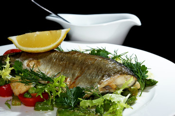 fish with vegetables