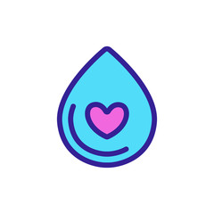 water shortage icon vector. Thin line sign. Isolated contour symbol illustration