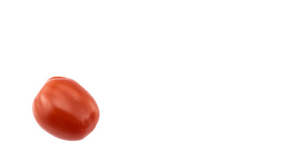 Cherry tomatoes on a white background