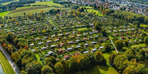 Kleingartenanlage am Stadtrand