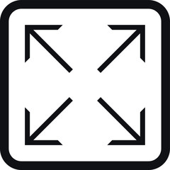 large capacity icon, expand icon