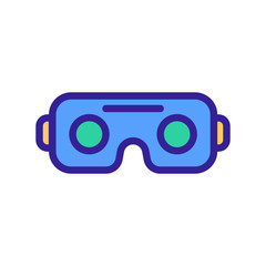 Glasses are a virtual vector icon. Thin line sign. Isolated contour symbol illustration