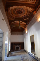 Palais de la Bahia à Marrakech - plafond