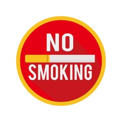 No Smoking Warning Sign Icon.