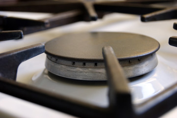 Not burning clean kitchen gas stove.