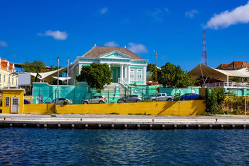 Willemstad, Curacao, Netherlands - Specific coloured buildings in Curacao