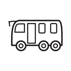 bus icon collection, trendy style