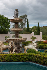 Botanic garden Hamilton New Zealand Italian garden Fountain