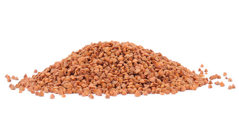 Isolated on white background photo buckwheat.