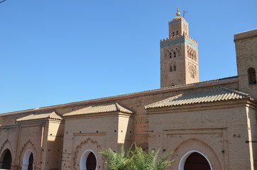 Mosquée Koutoubia à Marrakech Maroc - obrazy, fototapety, plakaty