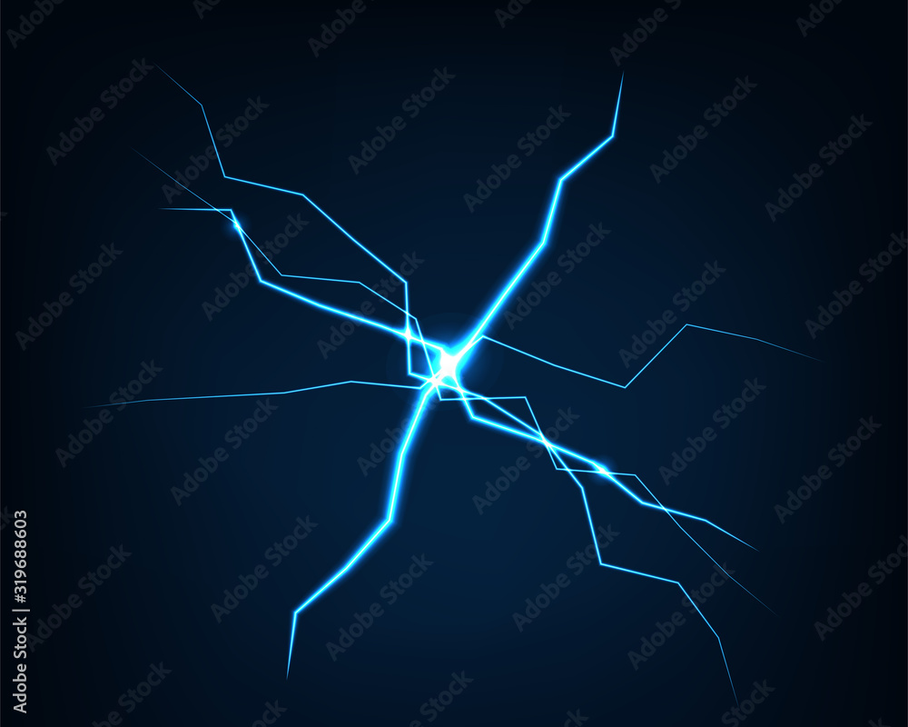 Poster abstract background vector electric light. spark flash effect. bright curved line. neon glowing curv