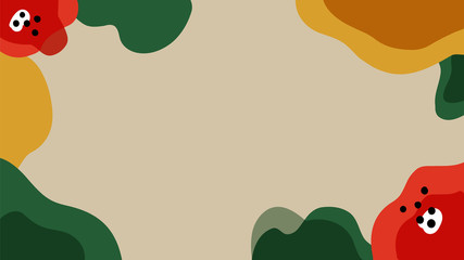 Organic shape creative backgrounds vector, minimal trendy style with copy space for text, design for cover, invitation, cards, wallpaper, social media post and story , website and packaging background