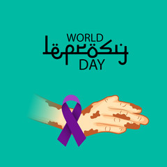 Vector illustration of a Background for World Leprosy Day.