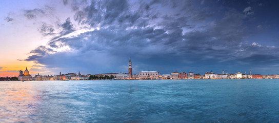 View of Venice in the evening, Italy