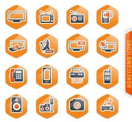 Home appliances icons set