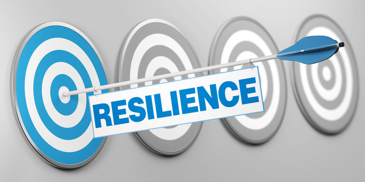 Resilience / Resilienz auf Zielscheibe