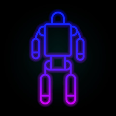 Exoskeleton, robot, space nolan-neon style icon. Simple thin line, outline vector of space for ui and ux, website or mobile application