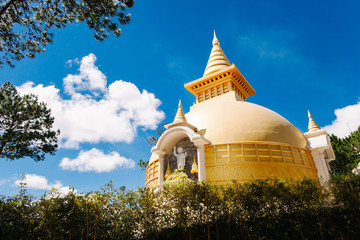 Stupa relics. Truc Lam Phung Hoang Zen Monastery Dalat