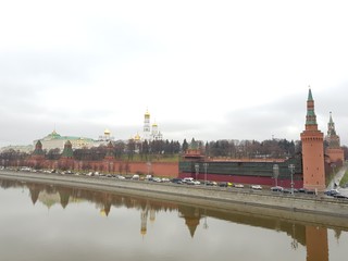 Obraz premium Towers and walls of the Moscow Kremlin