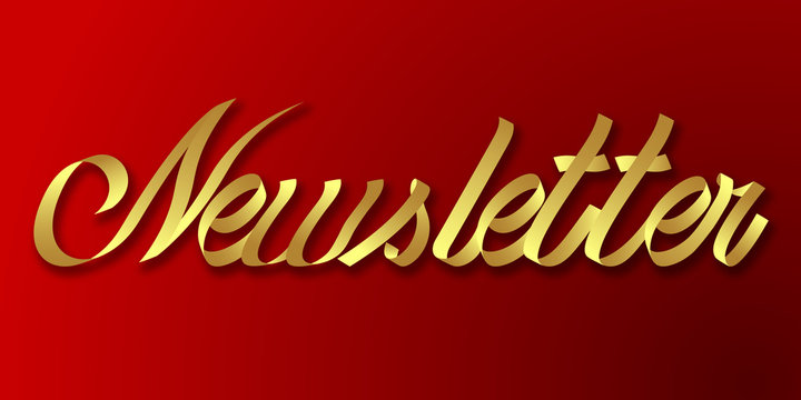 newsletter hand drawn lettering phrase illustration - Powered by Adobe
